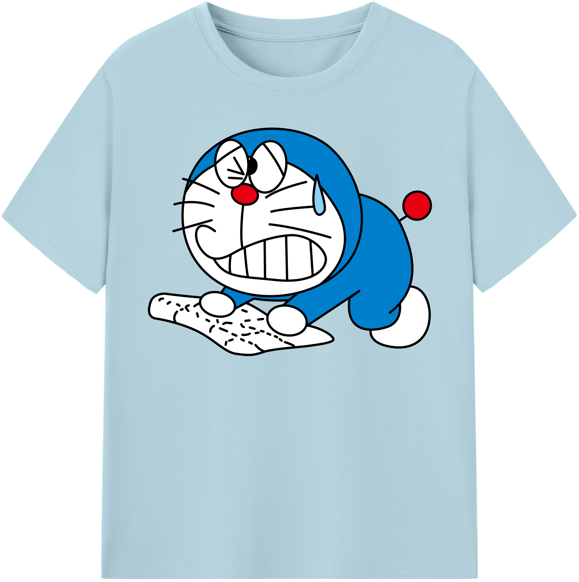 （画像用） ドラえもん Doraemon 綿100％半袖Tシャツ（フロントプリント）